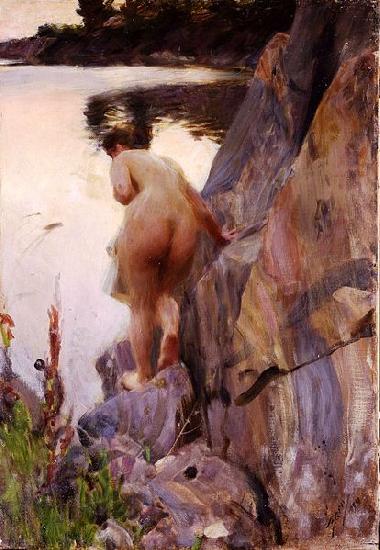 Anders Zorn Sommerabend Germany oil painting art